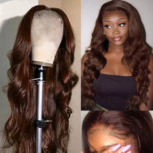 Load image into Gallery viewer, #4 Colored Lace Front Peruvian Body Wave Wigs