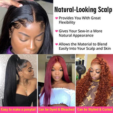 Load image into Gallery viewer, Body Wave 6x6 Lace Closure Human Hair Brazilian 5x5 Lace Wig 150 180 - SilkyDurag.com