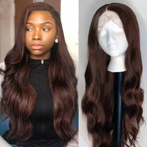 #4 Colored Lace Front Peruvian Body Wave Wigs