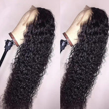 Load image into Gallery viewer, Deep Part Curly Lace Front Human Hair 180% 250% Density Brazilian Hair 13x4 Lace Wig - SilkyDurag.com