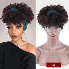 Load image into Gallery viewer, Curly 2 in 1 Synthetic Wrap-Wig - SilkyDurag.com