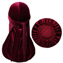 Load image into Gallery viewer, Velvet Durag and Bonnet Bundle Collection